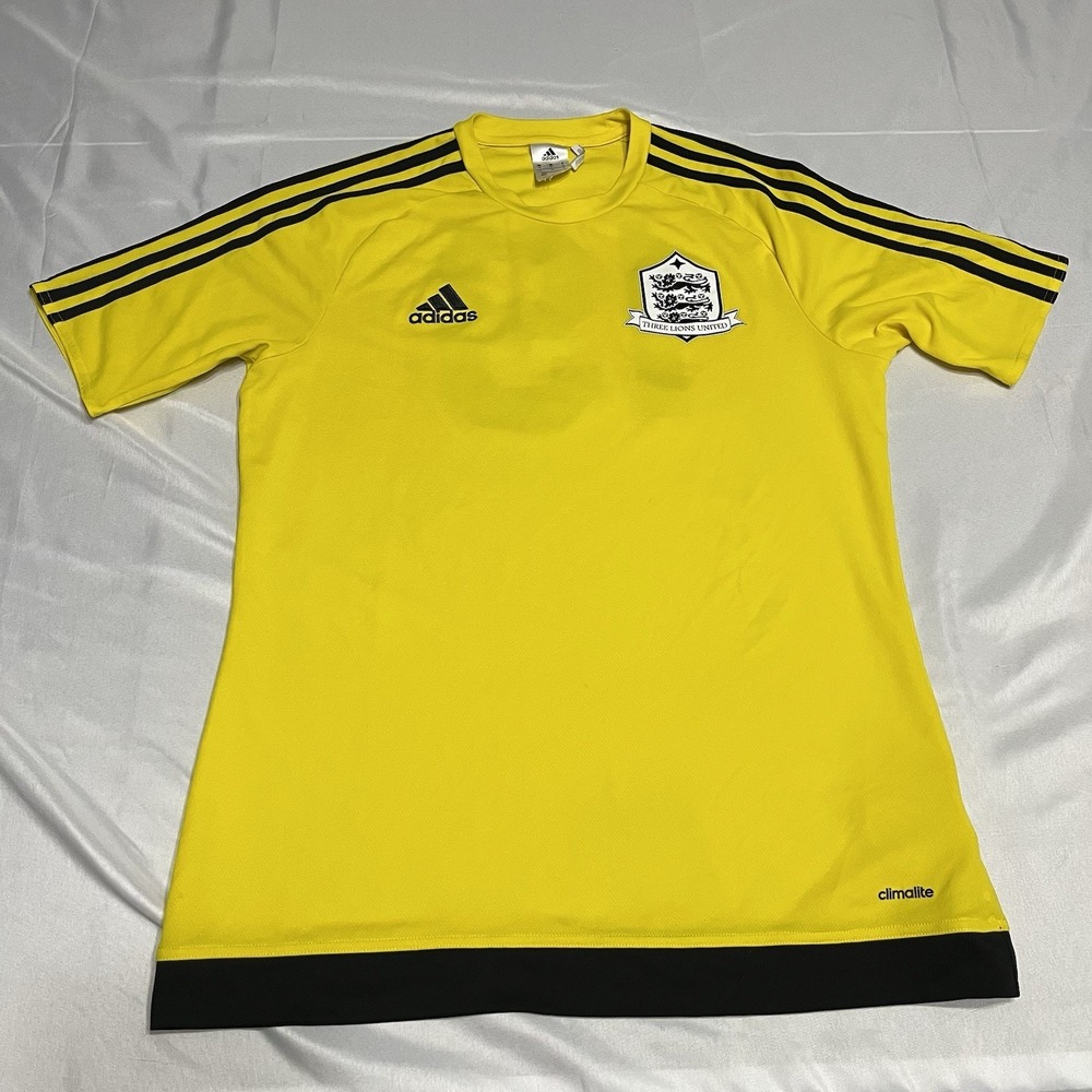Adidas England National Team Goalkeeper Soccer Jersey Yellow 2017 Men's Medium